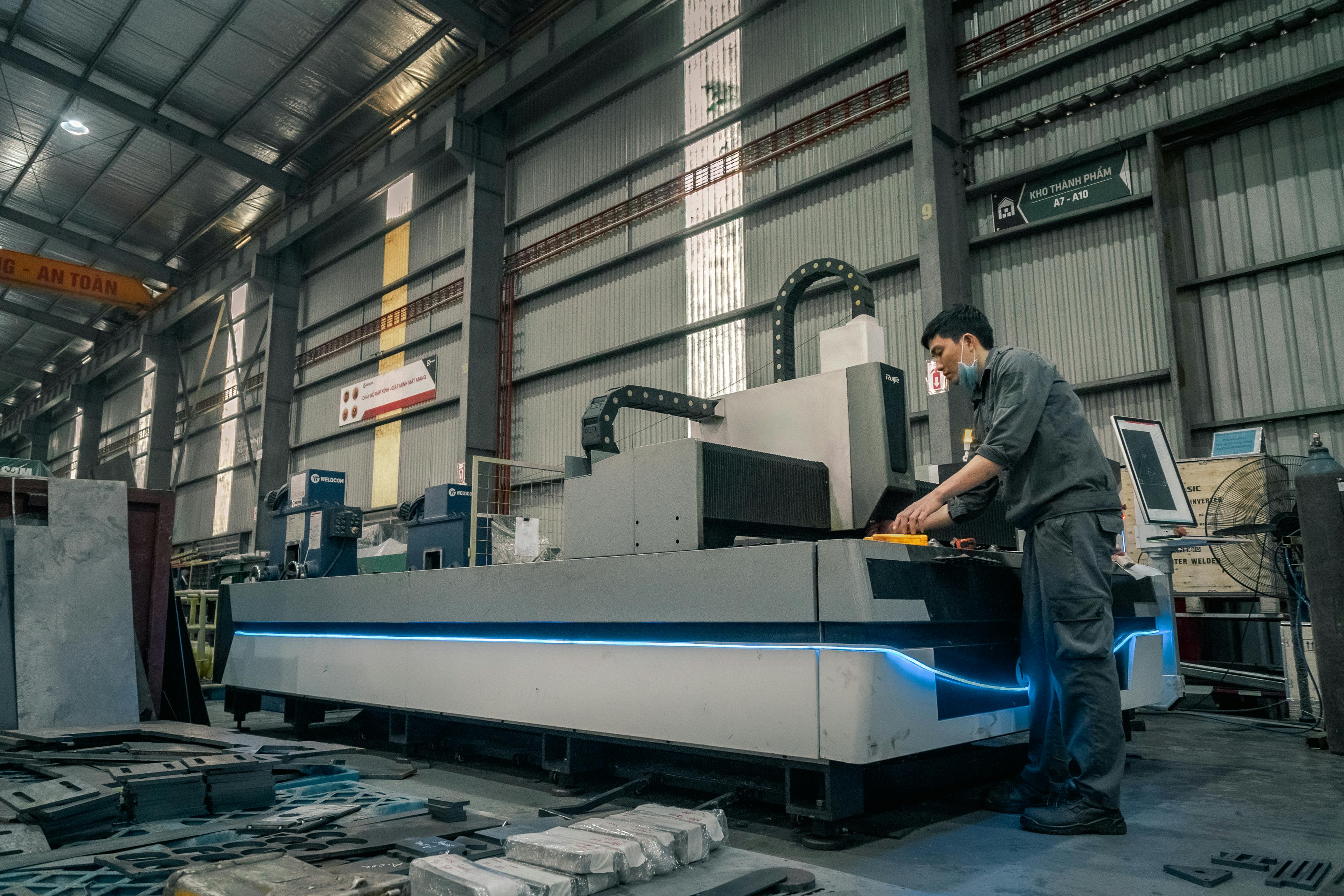 Manufacturing scene - warehouse and inbound dock